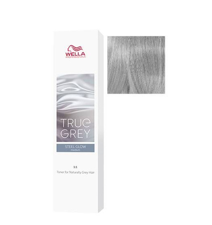 Wella True Grey Steel Glow Medium Toner 60ml