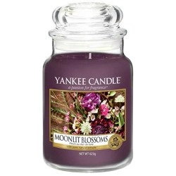 Yankee Candle Moonlit Blossoms duża świeca zapachowa kwiatowe nuty w blasku księżyca 623g
