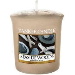 Yankee Candle Seaside Woods sampler świeczka zapachowa drzewne nuty morskiej bryzy i bursztynu 49g