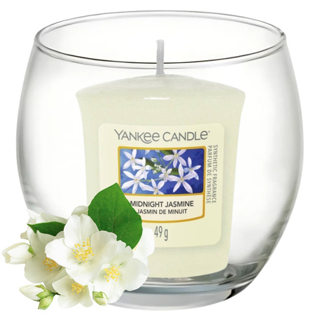 Yankee Candle Roly Poly Glass Votive Holder szklany uchwyt na świecę tealight dekoracyjny design