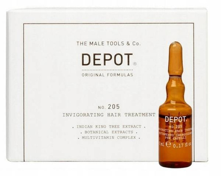 Depot NO. 205 Invigorating Hair Treatment do włosów pobudzający 10x5ml