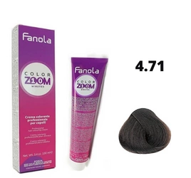 Fanola Farba Color Zoom 4.71 farba do włosów orzechowy 100ml