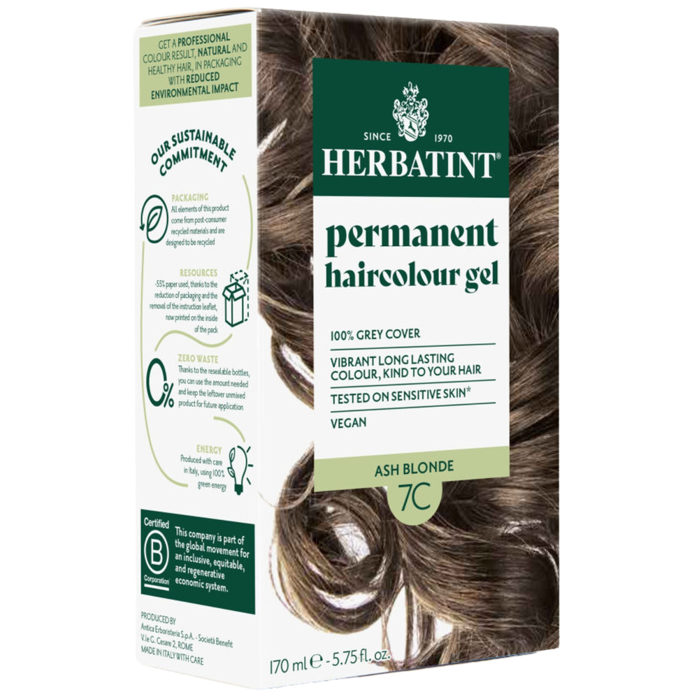 Herbatint Farba 170ml 7C Popielaty Blond