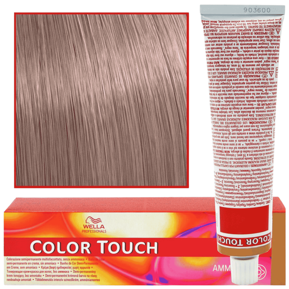 Wella Color Touch 9/75 farba krem koloryzująca do włosów bardzo jasny blond brązowo-mahoniowy 60ml