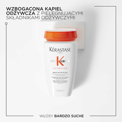 Kérastase Nutritive Bain Satin Riche wzbogacona kąpiel odżywcza do włosów grubych 250ml
