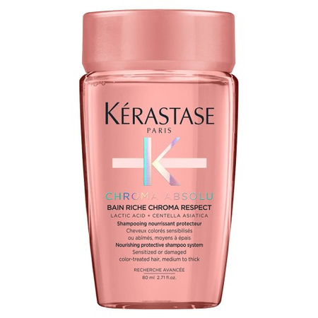 Kérastase Chroma Absolu Bain Riche Respect odżywczo-ochronna kąpiel wzbogacona do włosów koloryzowanych średnich lub grubych 80ml