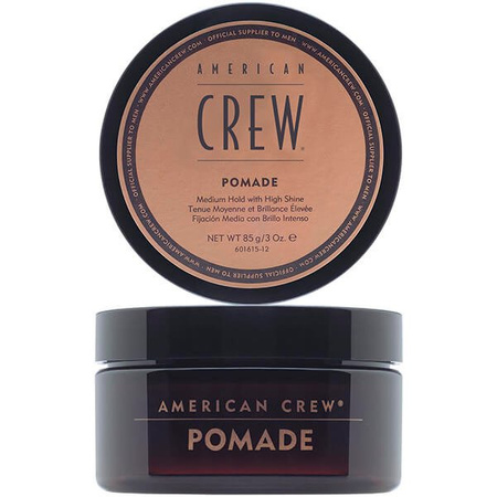American Crew Pomade pomada modelująca o średnim chwycie i wysokim połysku do włosów, 85 g