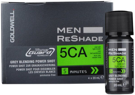 Goldwell Men Reshade farba do włosów dla mężczyzn 5CA jasny brąz chłodny naturalny efekt 4 x 20 ml