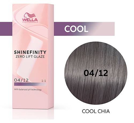 Wella Shinefinity 04/12 Matte Cool Chia Farba 60ml - Matowy Chłodny Chia