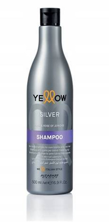 Alfaparf YELLOW Silver szampon neutralizujący żółte tony do włosów blond i siwych, 500 ml