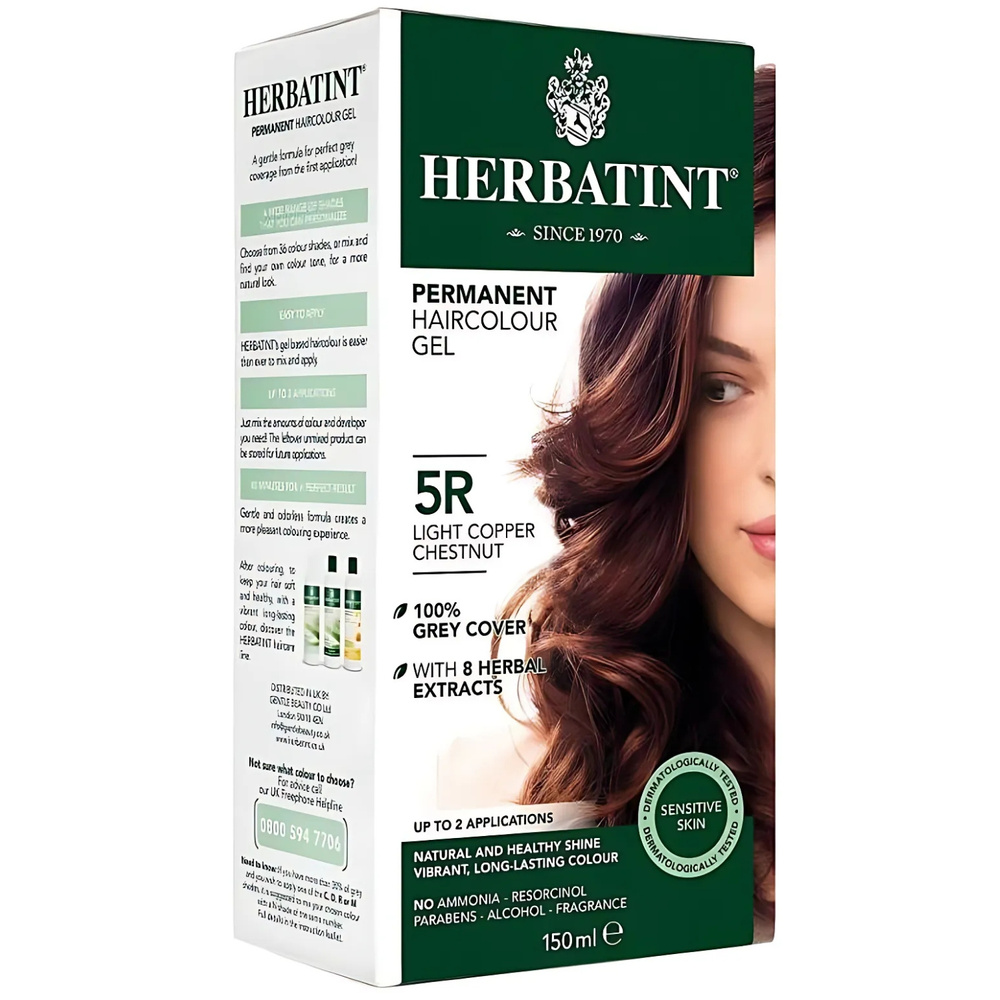 Herbatint Farba 170ml 5R Jasny Miedziany Kasztan
