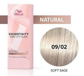 Wella Shinefinity 09/02 Matt Soft Sage półtrwała farba do włosów matowa miękka szałwia 60ml