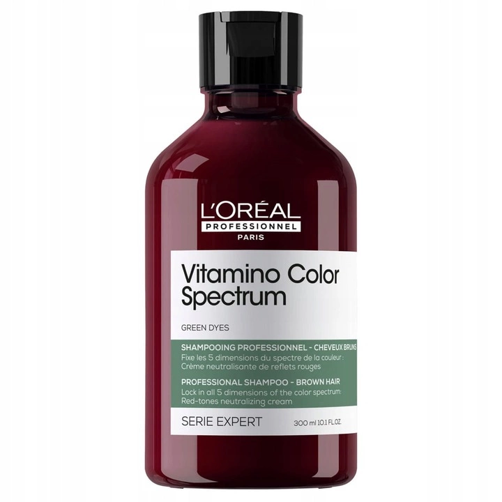 Loreal Vitamino Color Spectrum Green szampon do włosów ciemny brąz 300ml