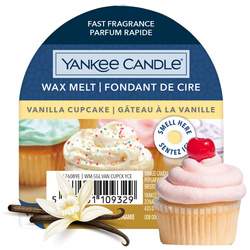 Yankee Candle Wax Vanilla Cupcake wosk zapachowy do kominków słodka waniliowa babeczka deserowy aromat 22g