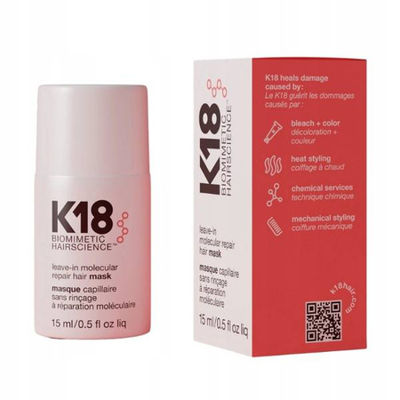 K18 Molecular Repair Leave-In Hair Mask maska odbudowująca do włosów 15ml