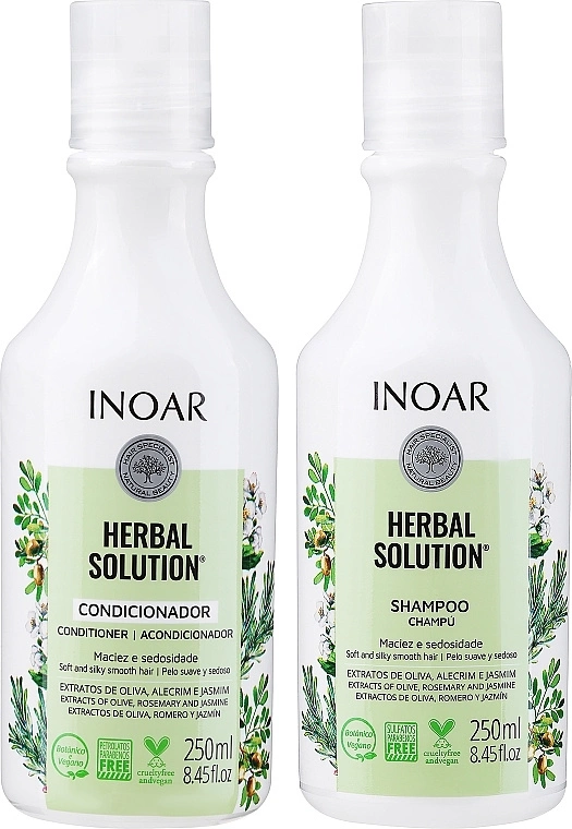 INOAR DUO Herbal szampon 250ml + odżywka 250ml