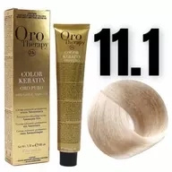 Fanola Oro Therapy Farba 11.1 do włosów super rozjaśniający popielaty blond 100ml