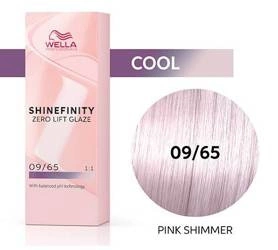 Wella Shinefinity 09/65 Mahog Pink Shimmer Farba 60ml - Różowy Połysk