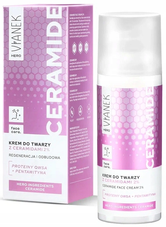 VIANEK HERO KREM DO TWARZY Z CERAMIDAMI 2% 50ml