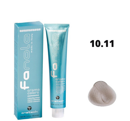 Fanola farba do włosów 10.11 bardzo jasny blond intensywnie popielaty, trwała koloryzacja, 100 ml