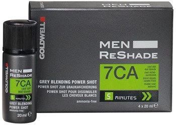 Goldwell Men Reshade farba do włosów dla mężczyzn 7CA średni blond chłodny naturalny efekt 4 x 20 ml