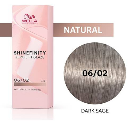 Wella Shinefinity 06/02 Matte Dark Shade półtrwała farba do włosów ciemny matowy odcień 60ml