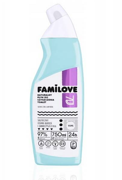 Płyn do czyszczenia toalet Ciepła Lawenda 750 ml Naturalny żel WC Familove Home
