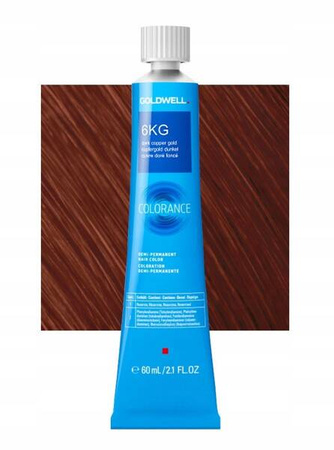 Goldwell Colorance farba do włosów 6-KG 22 ciemny blond złocisto-miedziany świetlisty kolor 60 ml