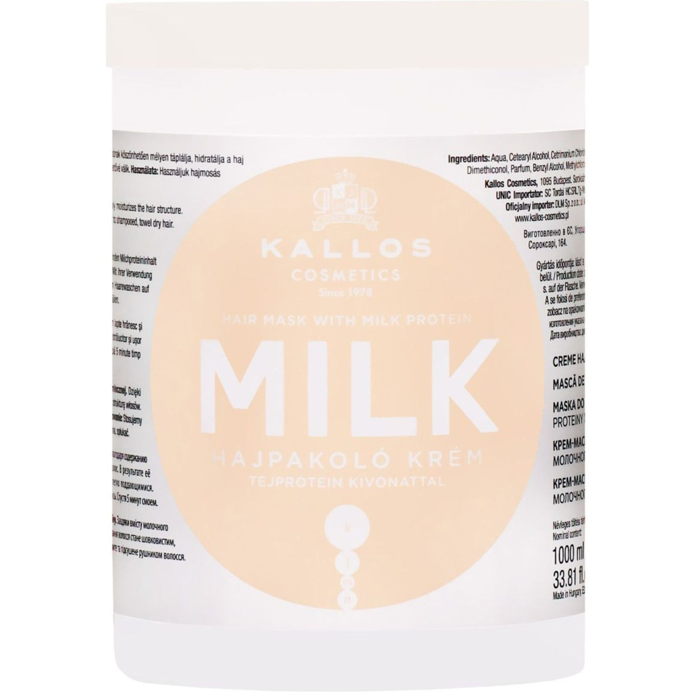 Kallos Milk Protein Mask 1000ml