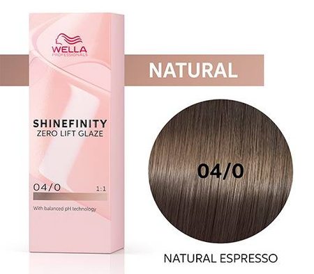 Wella Shinefinity 04/0 Nat Natural Espresso Farba 60ml - Naturalne Espresso