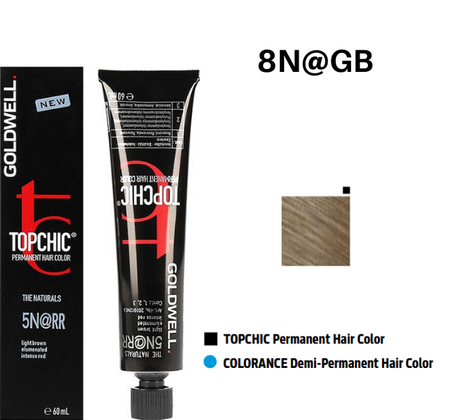 Goldwell Topchic Elumenated 8N@GB farba do włosów 60ml - jasny naturalny złoty blond