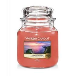 Yankee Candle Small Jar Cliffside Sunrise świeca zapachowa w małym słoju ciepłe nuty wschodu słońca 104g