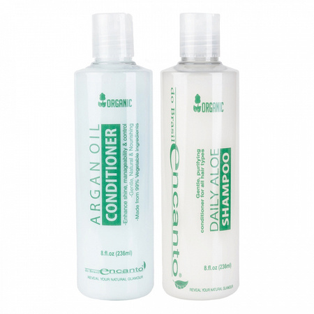 Encanto Organic zestaw regenerujący szampon i odżywka do włosów suchych i zniszczonych, 2x236 ml