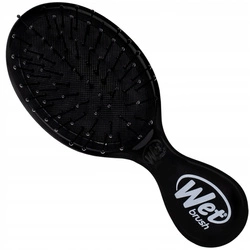 Wet Brush Mini Detangler Black kompaktowa szczotka do włosów podróżna czarna