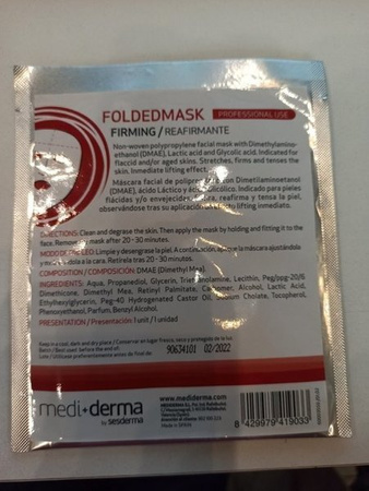 Sesderma FOLDEDMASK FIRMING MASKA PŁACHTA