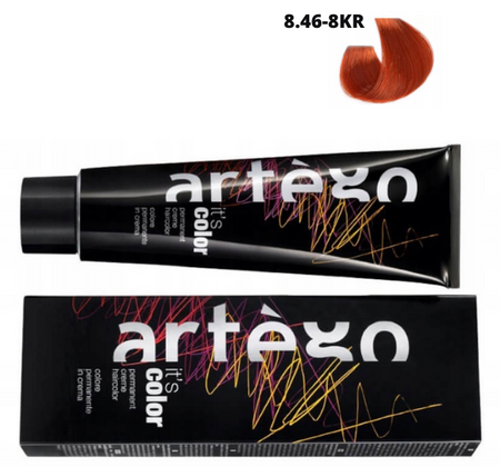 ARTEGO Farba 150ml It's Color 8.46 - 8KR złocisto-różowy jasny blond