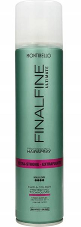 Montibello Finalfine Ulti Extra Strong bez gazu Lakier do włosów 400ml
