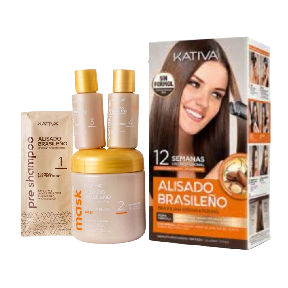KATIVA Alisado Brasileno Brunette Kit