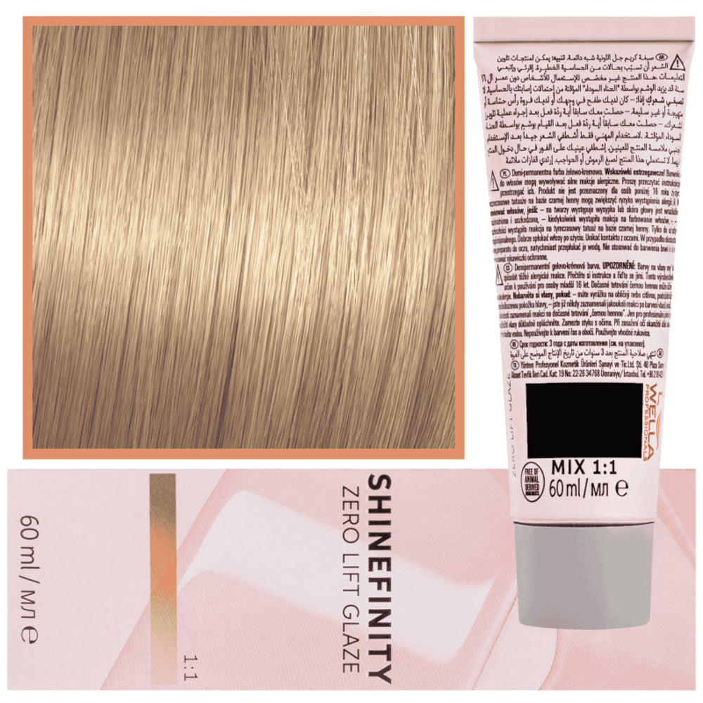 Wella Shinefinity 07/3 Warm półtrwała farba do włosów ciepły blond złoty 60ml