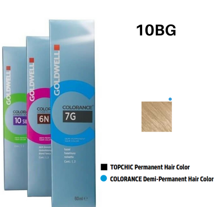 Goldwell Colorance farba do włosów 10-BG jasny blond beżowo-złoty naturalne rozświetlenie 60 ml