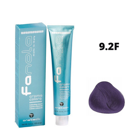 Fanola Farba do włosów 9.2F bardzo jasny blond fioletowy trwała koloryzacja neutralizująca 100ml