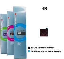Goldwell Colorance Farba do włosów 60ml 4-R - średni brąz czerwony