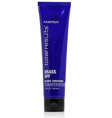 Matrix Brass Off Blonde Threesome Krem do włosów blond neutralizujący miedziane i żółte tony 150ml