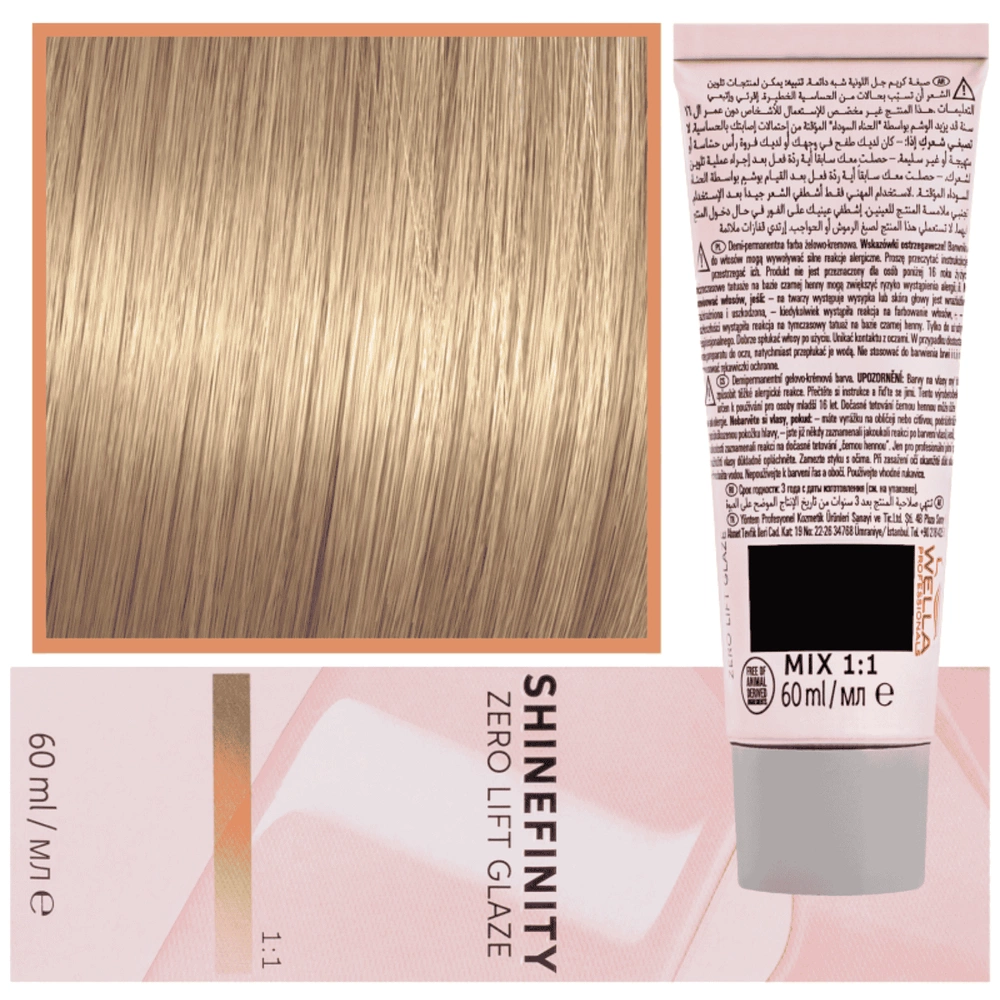 Wella Shinefinity 07/3 Warm półtrwała farba do włosów ciepły blond złoty 60ml