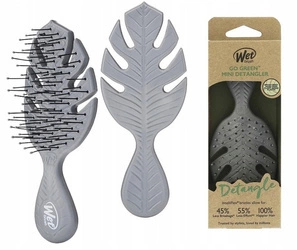 Wet Brush Mini Detangler Go Green Grey ekologiczna mini szczotka do włosów z materiałów z recyklingu