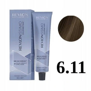 Revlon Revlonissimo Colorsmetique 6.11 farba do włosów ciemny blond popielaty chłodny odcień 60ml