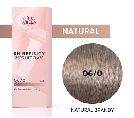 Wella Shinefinity 06/0 Nat Natural Brandy Farba 60ml - Naturalna Brandy