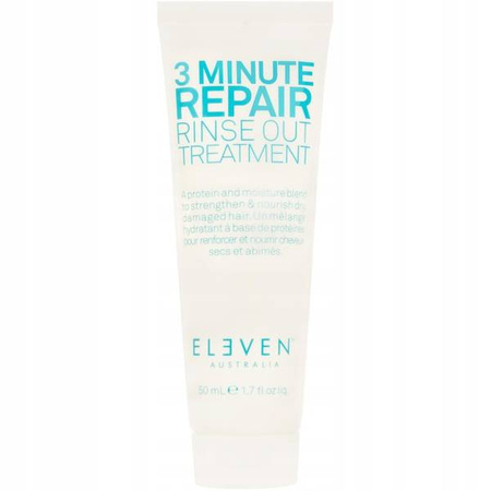 Eleven Australia 3 Minute Rinse Out Repair Treat intensywna kuracja odbudowująca do włosów zniszczonych, 50 ml