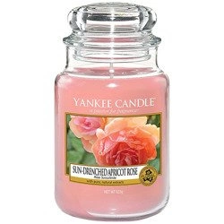 Yankee Candle Large Jar Sun-Drenched Apricot Rose świeczka zapachowa 623g