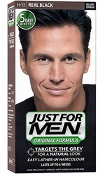 Just For Men farba do włosów dla mężczyzn Natural Real Black H55 - naturalny prawdziwy czarny